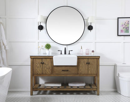 Elegant Furniture & Lighting - Clement 60 inch Single bathroom vanity in driftwood - VF60160DW veiw 5