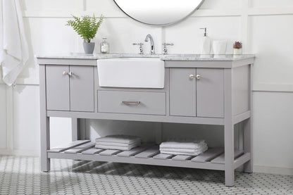 Elegant Furniture & Lighting - Clement 60 inch Single bathroom vanity in grey - VF60160GR veiw 5