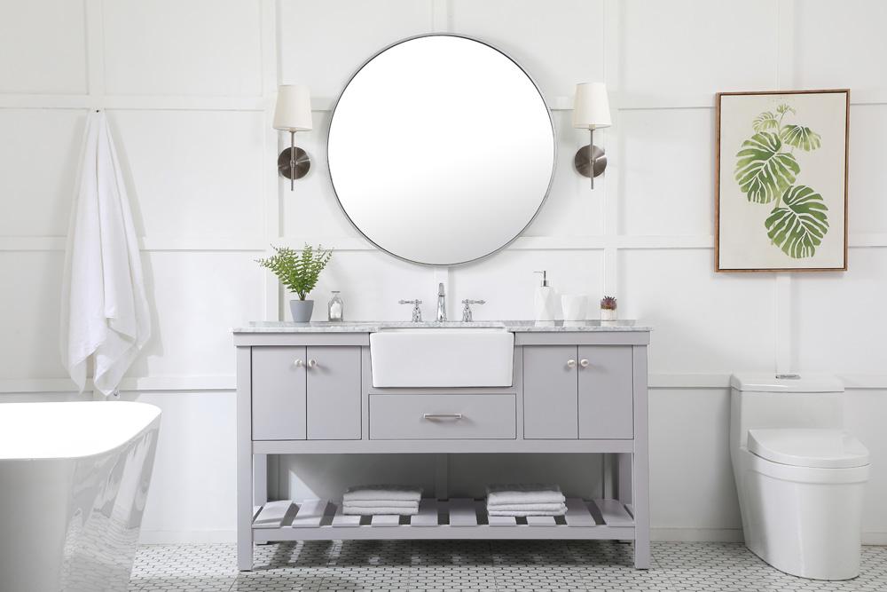 Elegant Furniture & Lighting - Clement 60 inch Single bathroom vanity in grey - VF60160GR veiw 9
