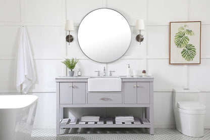 Elegant Furniture & Lighting - Clement 60 inch Single bathroom vanity in grey - VF60160GR veiw 10