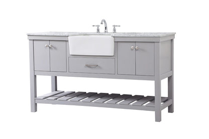 Elegant Furniture & Lighting - Clement 60 inch Single bathroom vanity in grey - VF60160GR veiw 15