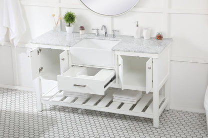 Elegant Furniture & Lighting - Clement 60 inch Single bathroom vanity in white - VF60160WH veiw 4