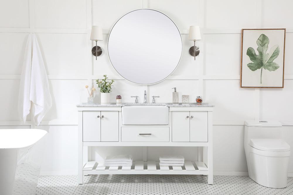 Elegant Furniture & Lighting - Clement 60 inch Single bathroom vanity in white - VF60160WH veiw 5