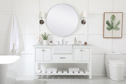 Elegant Furniture & Lighting - Clement 60 inch Single bathroom vanity in white - VF60160WH veiw 5
