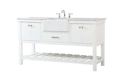 Elegant Furniture & Lighting - Clement 60 inch Single bathroom vanity in white - VF60160WH veiw 8