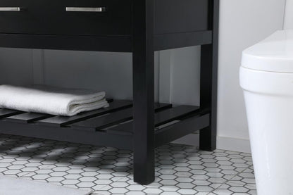 Elegant Furniture & Lighting - Clement 72 inch double bathroom vanity in black - VF60172DBK veiw 7