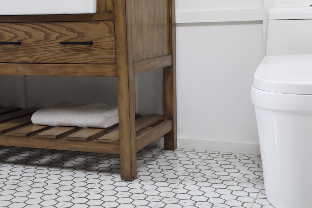 Elegant Furniture & Lighting - Clement 72 inch double bathroom vanity in driftwood - VF60172DDW veiw 7