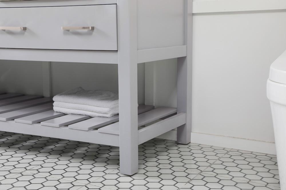 Elegant Furniture & Lighting - Clement 72 inch double bathroom vanity in grey - VF60172DGR veiw 7