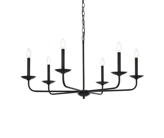 Elegant Furniture & Lighting - Cohen 36 inch pendant in black - LD812D36BK veiw 1