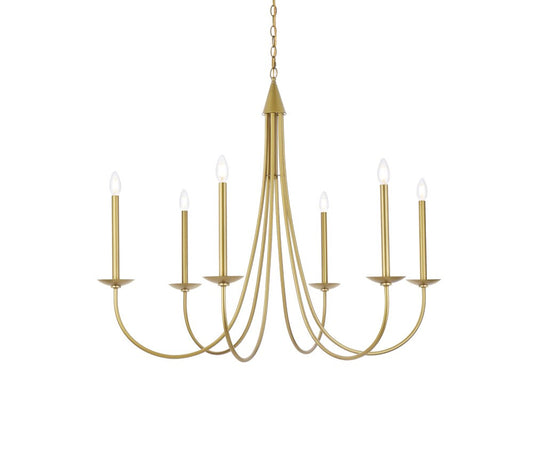 Elegant Furniture & Lighting - Cohen 42 inch pendant in brass - LD810D42BR veiw 1
