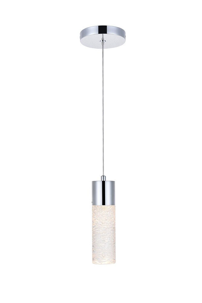 Elegant Furniture & Lighting - Constellation 1 light Chrome LED Pendant - 5200D4C veiw 1