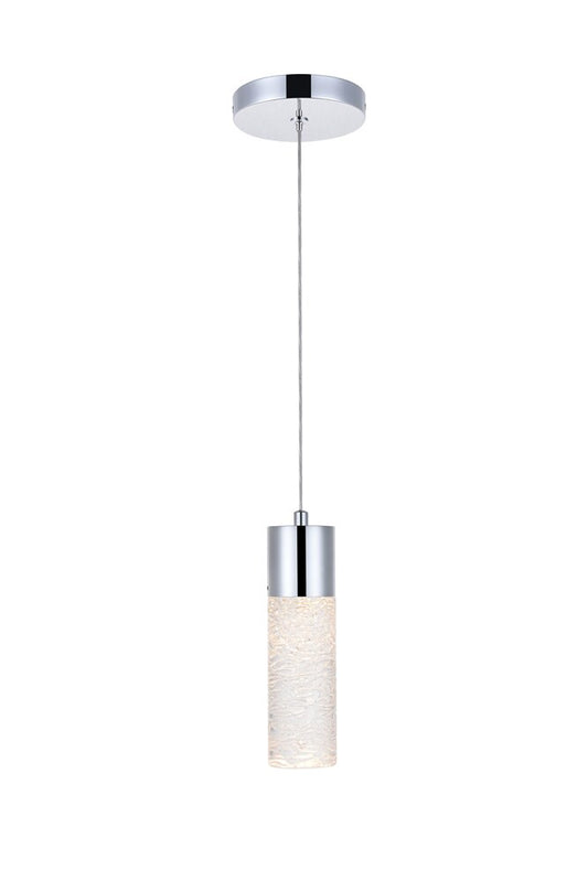 Elegant Furniture & Lighting - Constellation 1 light Chrome LED Pendant - 5200D4C veiw 1