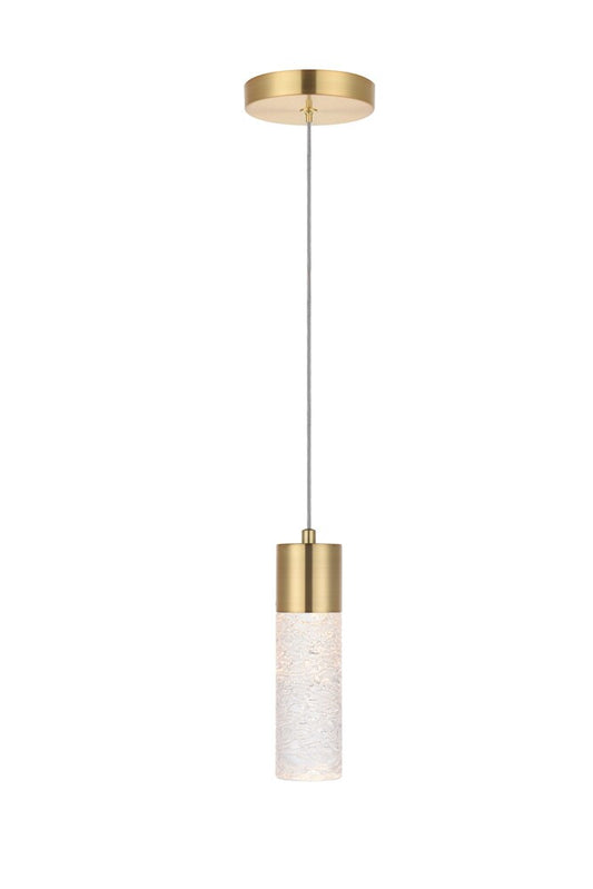 Elegant Furniture & Lighting - Constellation 1 light Gold LED Pendant - 5200D4G veiw 1