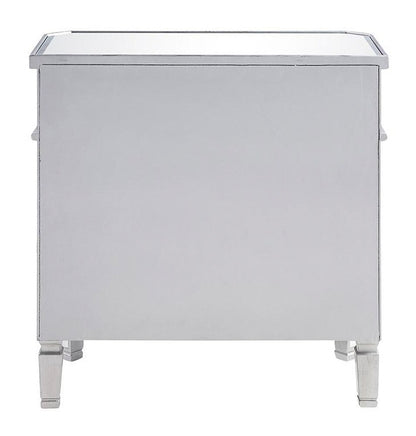 Elegant Furniture & Lighting - Contempo 1 Drawer 2 Door Cabinet 32 in. x 16 in. x 32 in. in silver Clear - MF6-1002SC veiw 7