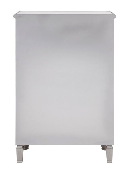 Elegant Furniture & Lighting - Contempo 5 Drawer Cabinet 33 in. x 16 in. x 49 in. in silver paint - MF6-1026S veiw 2