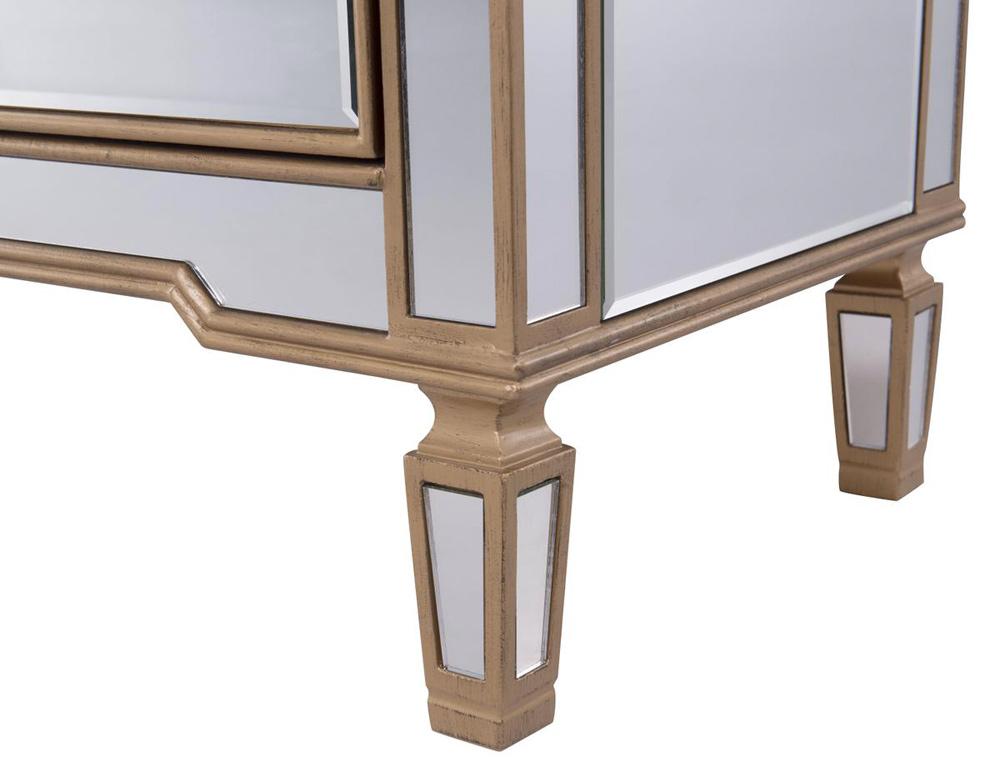 Elegant Furniture & Lighting - Contempo 6 Drawer Dresser 48 in. x 18 in. x 32 in. in Gold paint - MF6-1117G veiw 6