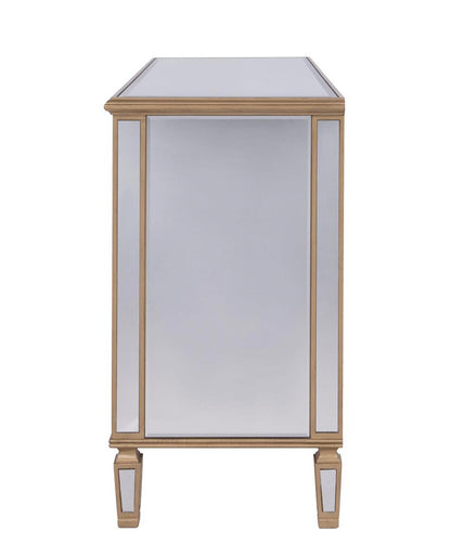 Elegant Furniture & Lighting - Contempo 6 Drawer Dresser 48 in. x 18 in. x 32 in. in Gold paint - MF6-1117G veiw 7