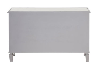 Elegant Furniture & Lighting - Contempo 6 Drawer Dresser 48 in. x 18 in. x 32 in. in silver paint - MF6-1017S veiw 4