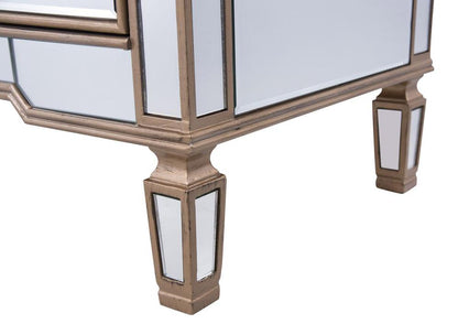 Elegant Furniture & Lighting - Contempo 6 Drawers Cabinet 60 in. x 20 in. x 34 in. in Gold paint - MF6-1136G veiw 5
