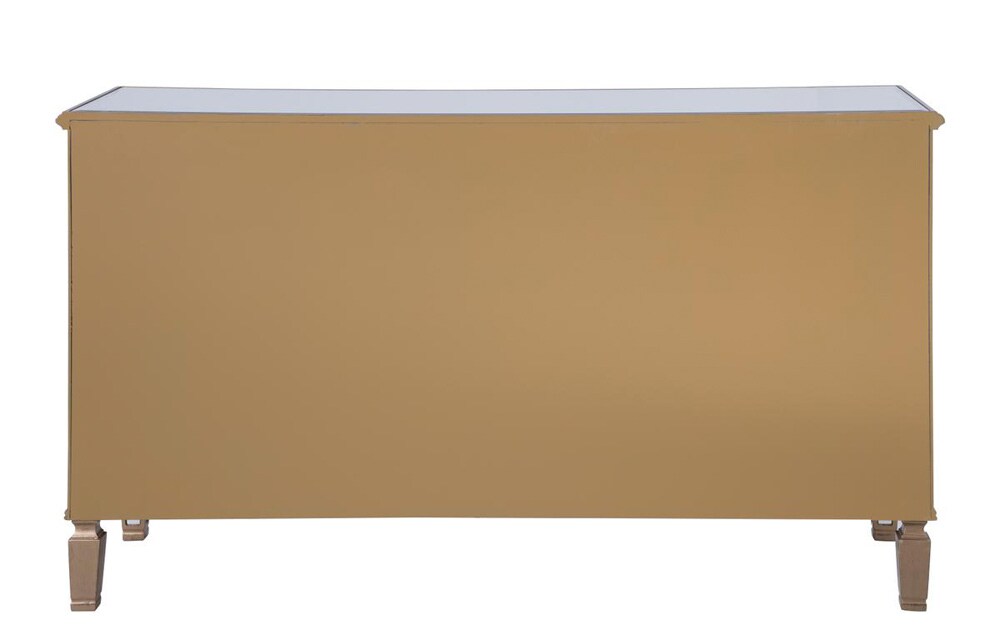 Elegant Furniture & Lighting - Contempo 6 Drawers Cabinet 60 in. x 20 in. x 34 in. in Gold paint - MF6-1136G veiw 7