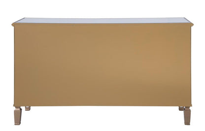 Elegant Furniture & Lighting - Contempo 6 Drawers Cabinet 60 in. x 20 in. x 34 in. in Gold paint - MF6-1136G veiw 7