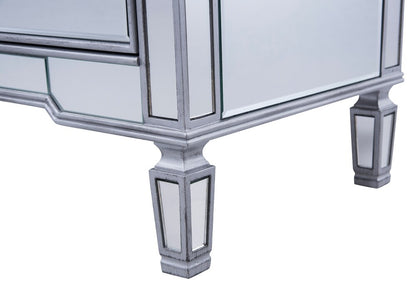 Elegant Furniture & Lighting - Contempo 6 drawers cabinet 60 in. x 20 in. x 34 in. in silver paint - MF6-1036S veiw 12