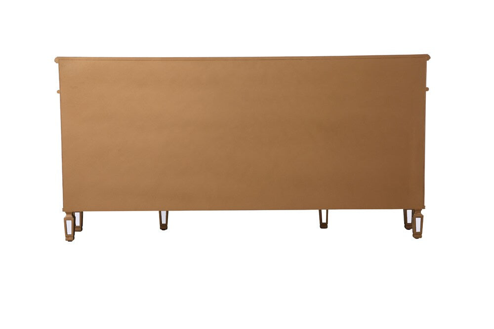 Elegant Furniture & Lighting - Contempo 72 inch mirrored credenza in gold - MF6-2111GC veiw 3