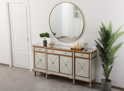 Elegant Furniture & Lighting - Contempo 72 inch mirrored credenza in gold - MF6-2111GC veiw 5