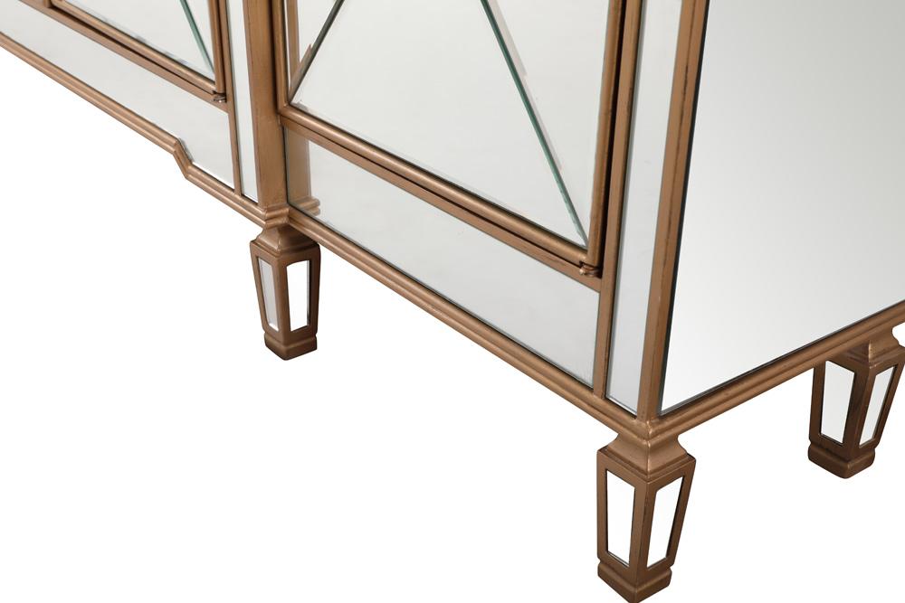 Elegant Furniture & Lighting - Contempo 72 inch mirrored credenza in gold - MF6-2111GC veiw 10