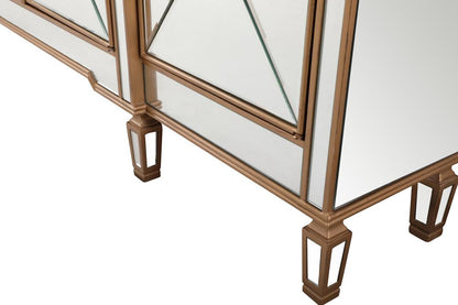 Elegant Furniture & Lighting - Contempo 72 inch mirrored credenza in gold - MF6-2111GC veiw 10