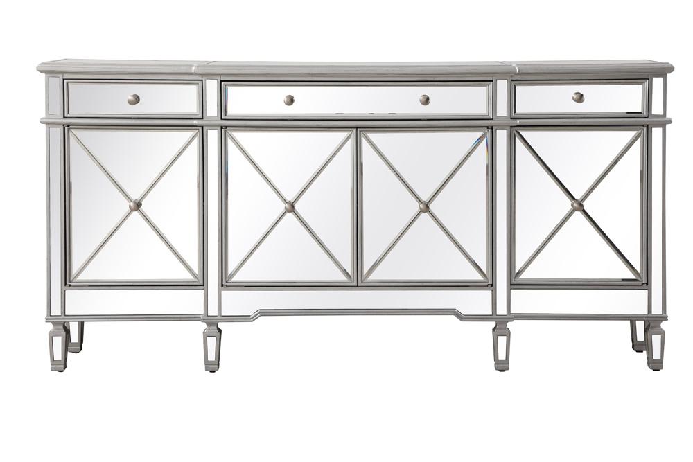 Elegant Furniture & Lighting - Contempo 72 inch mirrored credenza in silver - MF6-2111SC veiw 1