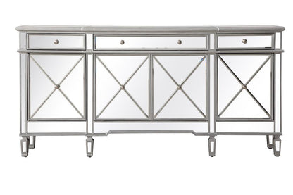 Elegant Furniture & Lighting - Contempo 72 inch mirrored credenza in silver - MF6-2111SC veiw 1