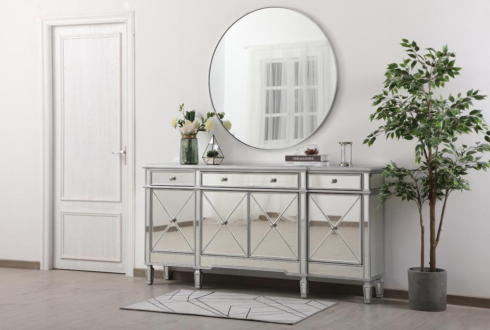 Elegant Furniture & Lighting - Contempo 72 inch mirrored credenza in silver - MF6-2111SC veiw 4