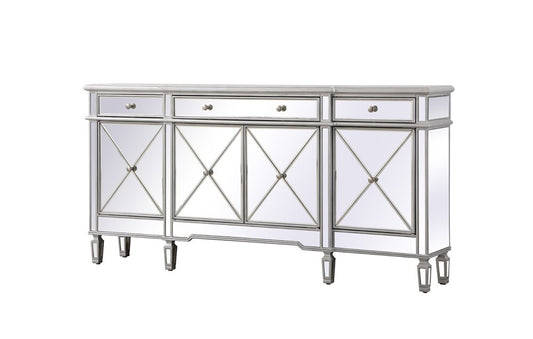 Elegant Furniture & Lighting - Contempo 72 inch mirrored credenza in silver - MF6-2111SC veiw 6