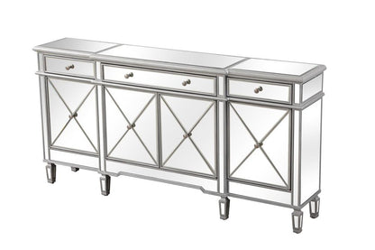 Elegant Furniture & Lighting - Contempo 72 inch mirrored credenza in silver - MF6-2111SC veiw 7