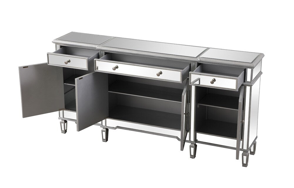 Elegant Furniture & Lighting - Contempo 72 inch mirrored credenza in silver - MF6-2111SC veiw 8