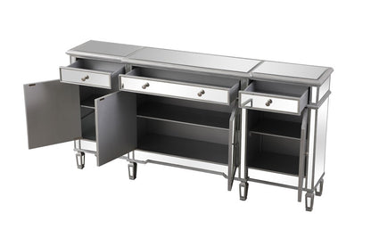 Elegant Furniture & Lighting - Contempo 72 inch mirrored credenza in silver - MF6-2111SC veiw 8