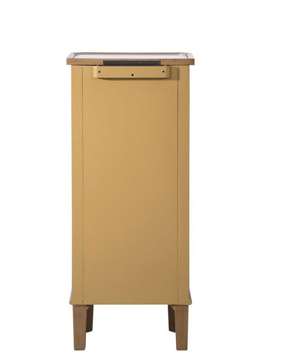 Elegant Furniture & Lighting - Contempo 7 Drawer Jewelry Armoire 18 in. x 12 in. x 41 in. in Gold Clear - MF6-1103GC veiw 9