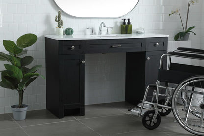 Elegant Furniture & Lighting - Cooper 54 Inch Bathroom Vanity In Black - VF14954MBK veiw 3