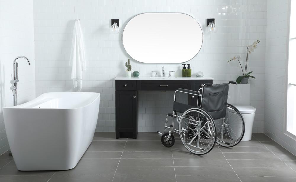 Elegant Furniture & Lighting - Cooper 54 Inch Bathroom Vanity In Black - VF14954MBK veiw 5