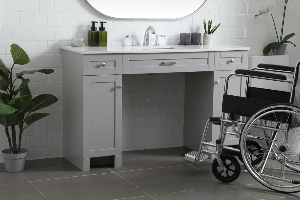 Elegant Furniture & Lighting - Cooper 54 Inch Bathroom Vanity In Grey - VF14954GR veiw 3