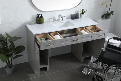 Elegant Furniture & Lighting - Cooper 54 Inch Bathroom Vanity In Grey - VF14954GR veiw 4