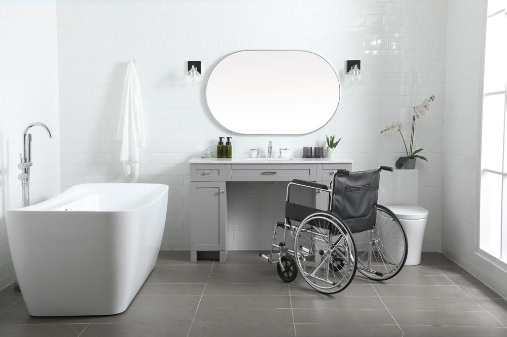 Elegant Furniture & Lighting - Cooper 54 Inch Bathroom Vanity In Grey - VF14954GR veiw 5
