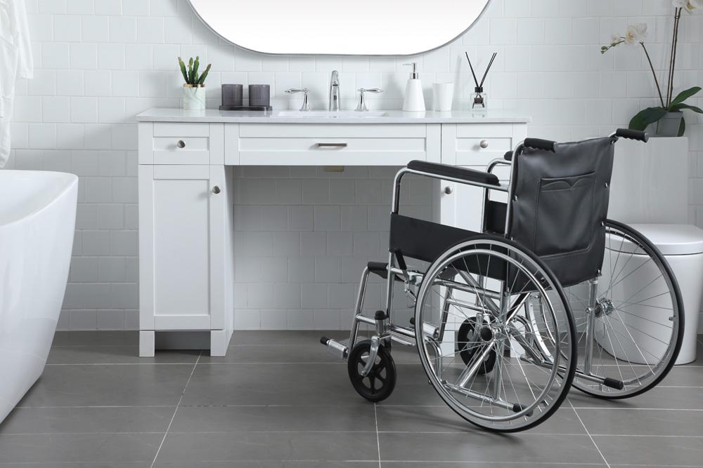 Elegant Furniture & Lighting - Cooper 54 Inch Bathroom Vanity In White - VF14954WH veiw 2