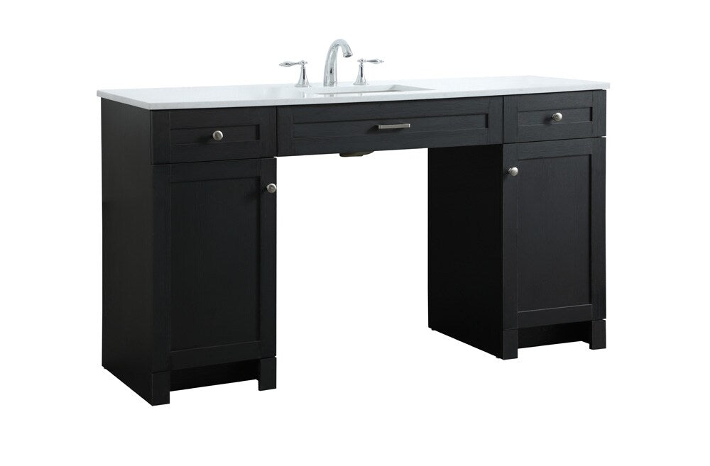 Elegant Furniture & Lighting - Cooper 60 Inch Bathroom Vanity In Black - VF14960MBK veiw 8
