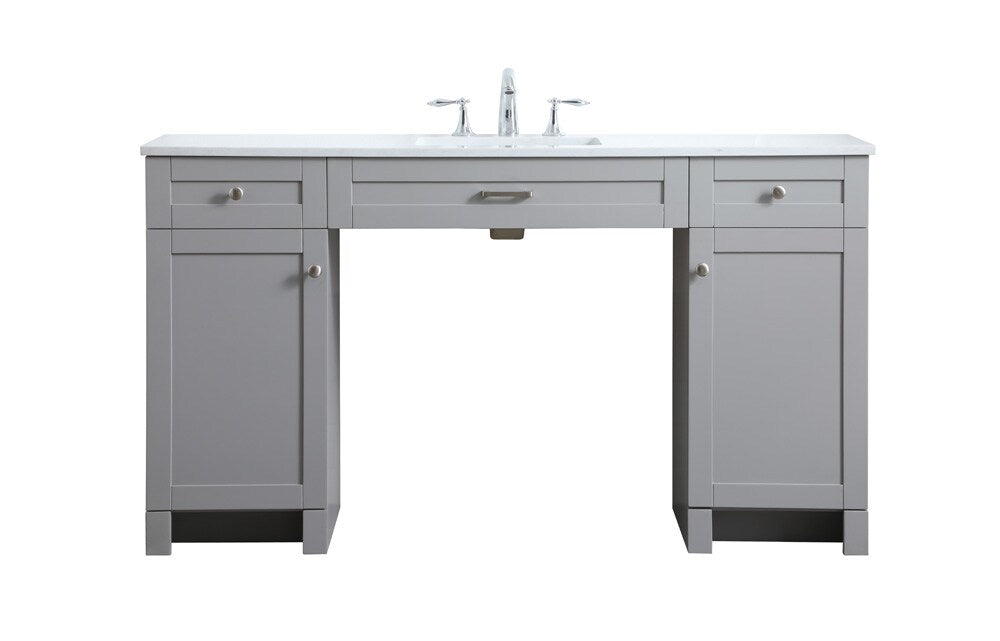 Elegant Furniture & Lighting - Cooper 60 Inch Bathroom Vanity In Grey - VF14960GR veiw 1