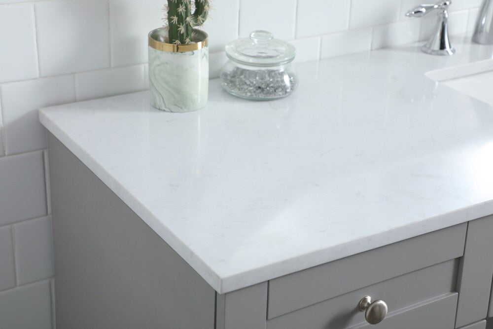 Elegant Furniture & Lighting - Cooper 60 Inch Bathroom Vanity In Grey - VF14960GR veiw 6