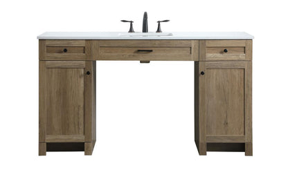 Elegant Furniture & Lighting - Cooper 60 Inch Bathroom Vanity In Natural Oak - VF14960NT veiw 1