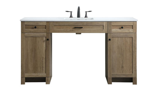 Elegant Furniture & Lighting - Cooper 60 Inch Bathroom Vanity In Natural Oak - VF14960NT veiw 1