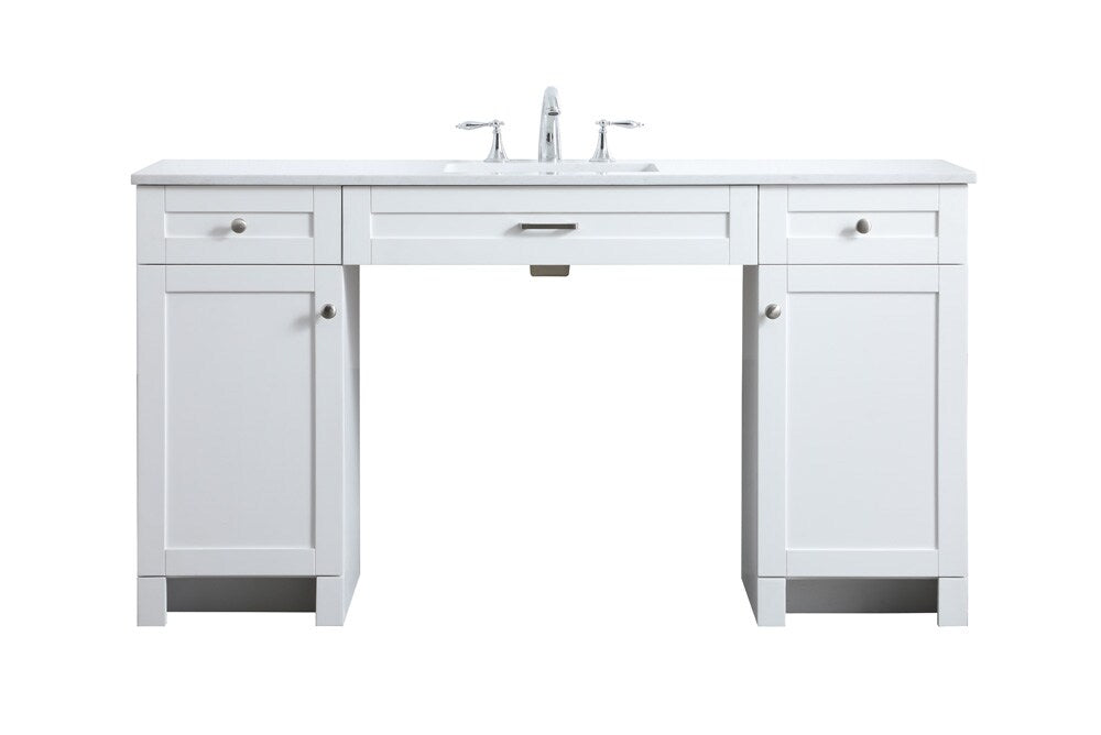 Elegant Furniture & Lighting - Cooper 60 Inch Bathroom Vanity In White - VF14960WH veiw 1